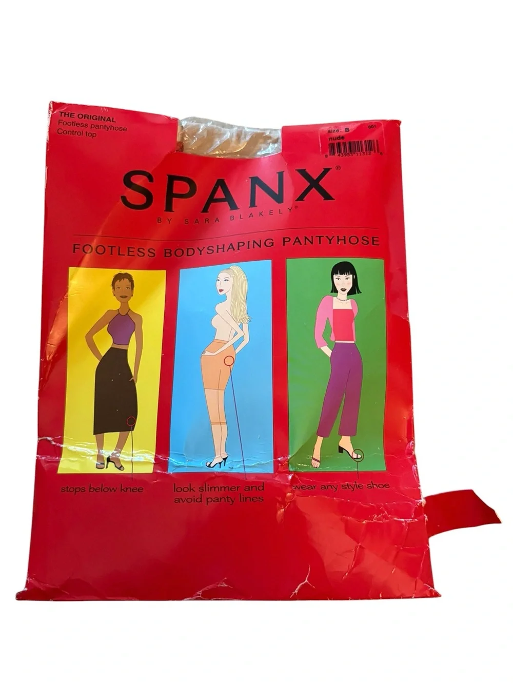 SPANX Footless Bodyshaping Pantyhose – Red Packaging